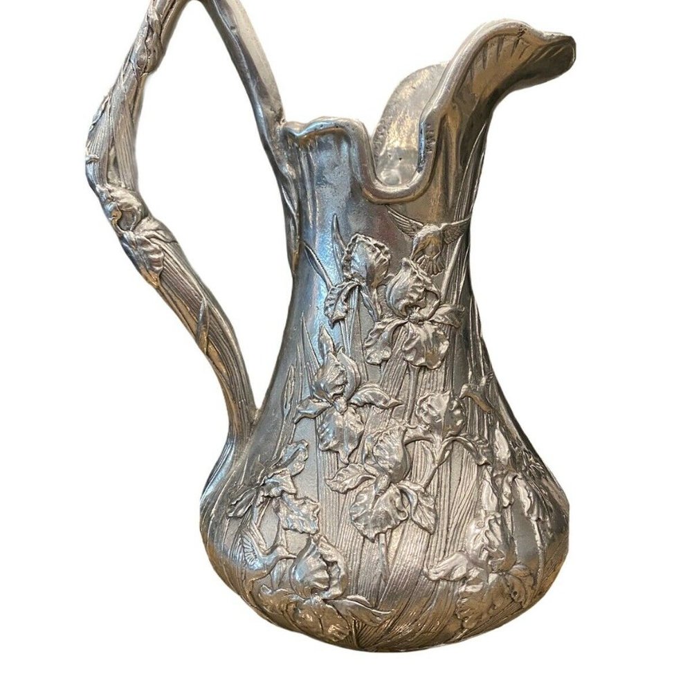 Arthur Court Silver Floral Pitcher
